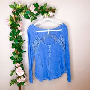 3/$30 Free People 'Keepsake' Slub Henley